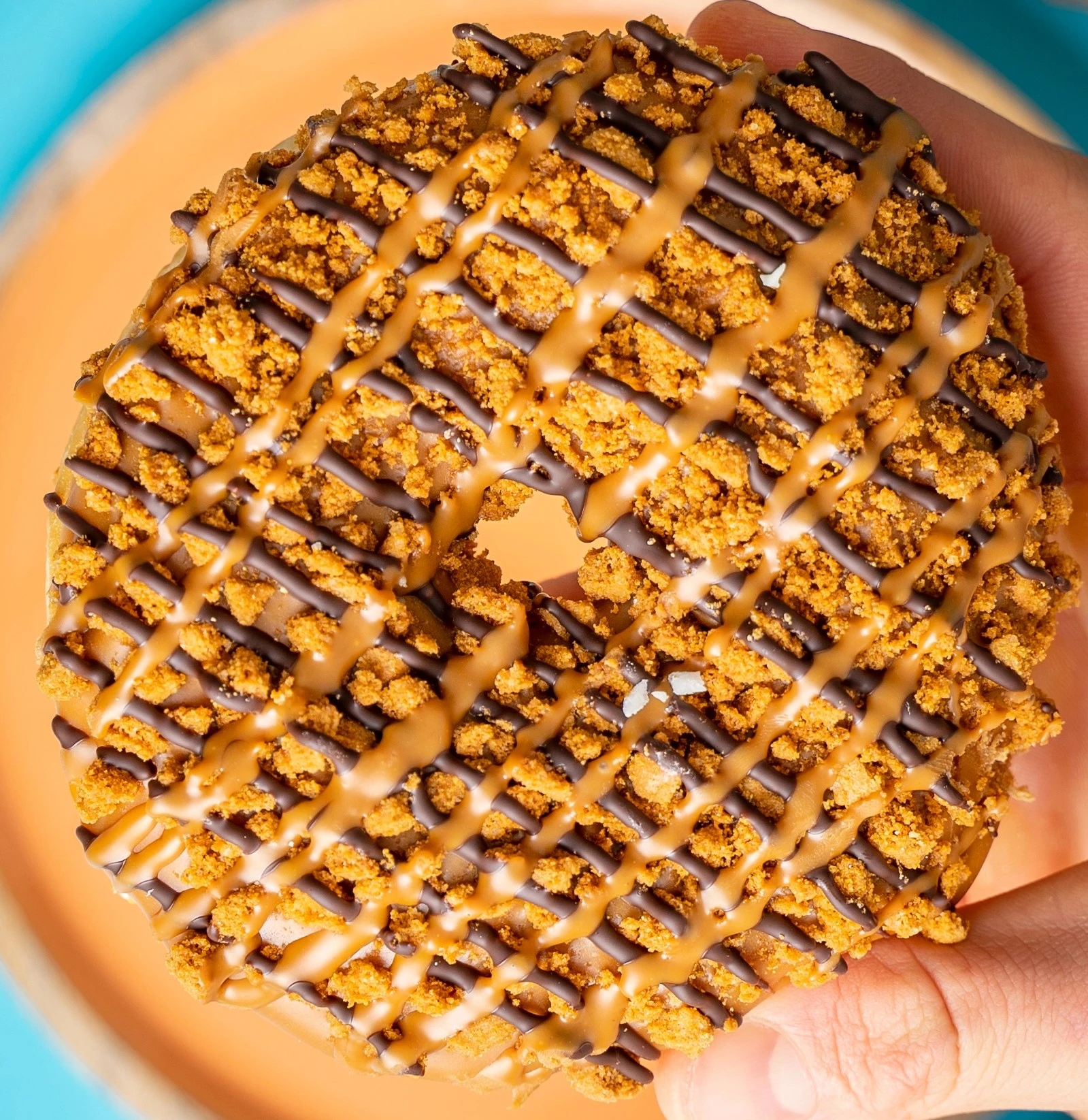 large biscoff doughnut